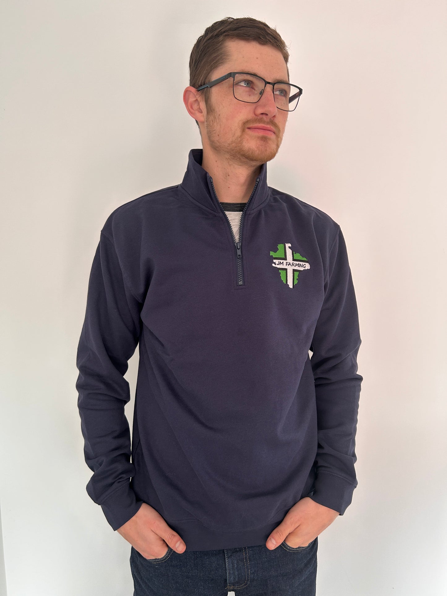 Navy Quarter Zip